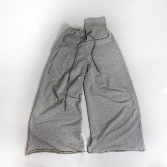 WIDELEG SWEATPANTS - GREY